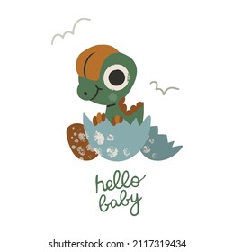 

Cartoon dinosaurs vector illustration isolated 