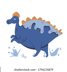 Cartoon dinosaurs vector illustration, monster animal, dino prehistoric character reptile predator jurassic fantasy dragon