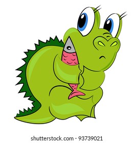 cartoon dinosaur.vector dragon isolated character