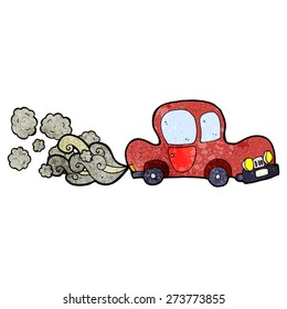 cartoon dirty old car