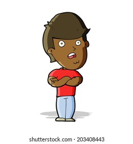 cartoon disappointed man