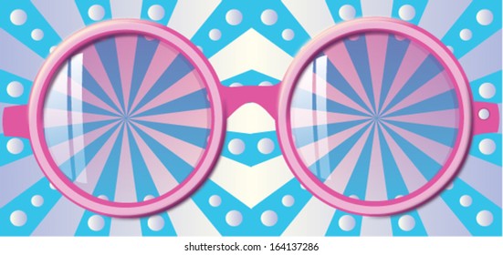 Cartoon  disco Sunglasses