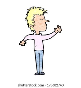 cartoon dismissive man