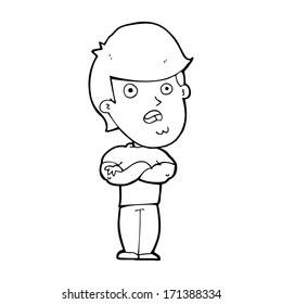 cartoon dissapointed man