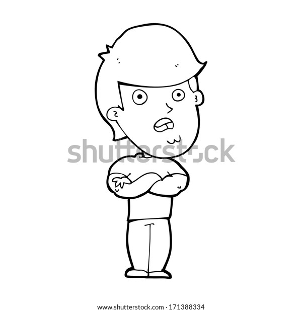 Cartoon Dissapointed Man Stock Vector (Royalty Free) 171388334 ...