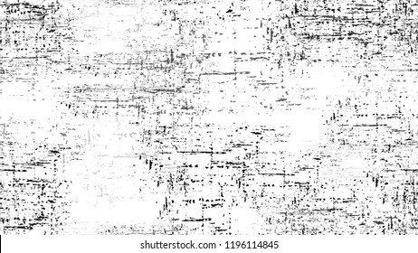 Cartoon Distressed Black and White Grunge Seamless Texture. Cartoon Cracked Noisy Surface Seamless Pattern. Overlay Rust Metal Texture. Broken, Rusty Pop Art Design Pattern.