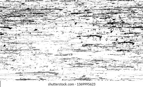 Cartoon Distressed Black and White Grunge Seamless Texture. Vintage Hand Painted Dirty Seamless Pattern. Overlay Rust Metal Texture. Broken, Rusty Print Design Background.