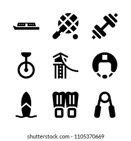 cartoon, diving, reservoir and tourist icons in Sport vector set. Graphics for web and design