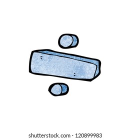 símbolo de división de dibujos animados