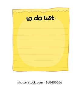 cartoon to do list