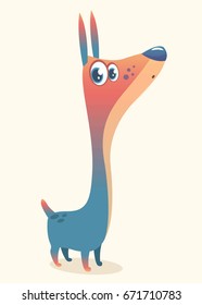 Cartoon doberman pinscher icon. Vector illustration