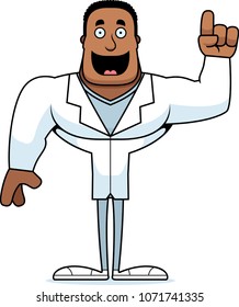 A cartoon doctor with an idea.