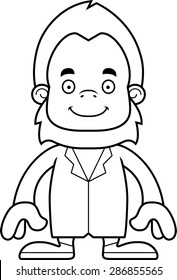 A cartoon doctor sasquatch smiling.