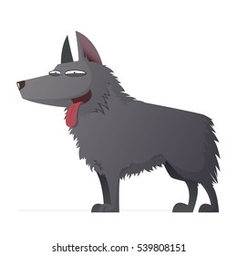 Cartoon dog breeds. Vector collection.