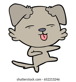 cartoon dog dancing