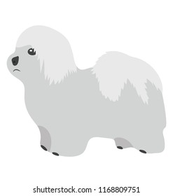 
Cartoon dog flat icon design
