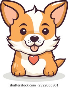 Cartoon Dog is Having Fun