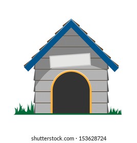 Cartoon Dog House Vector