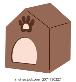 Cartoon Dog House vector Illustration