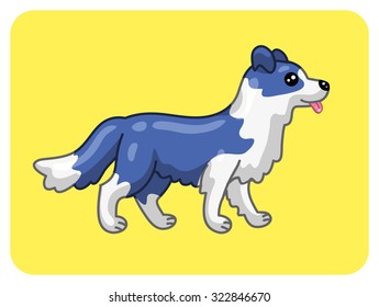 Cartoon dog icon.