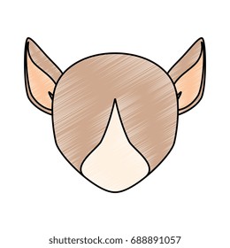cartoon dog icon scribble