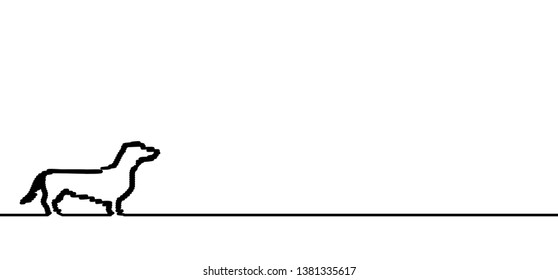 Cartoon dog line drawing pattern Animals footprint foot feet footsteps dog hound woof vector funny fun clip art lucky walking paws canine comic icon bones bone sign speedy fast doodle puppy pet love