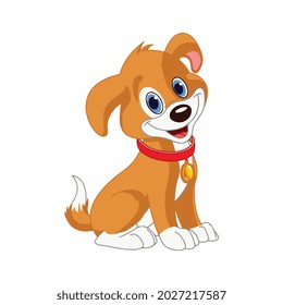 Cartoon dog logo. Dog icon. vector isolated symbol illustration