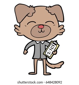 cartoon dog manager