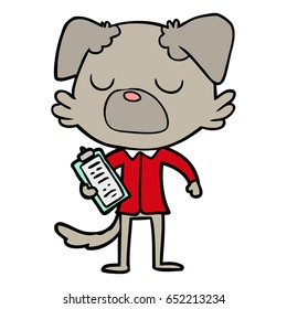 cartoon dog manager