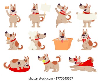 Dancing dog illustration Royalty Free Stock SVG Vector