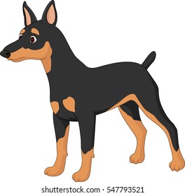 Cartoon dog Miniature Pincher