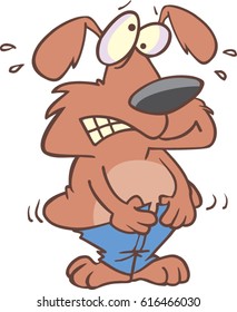 Cartoon Dog With Pants That Are Too Tight