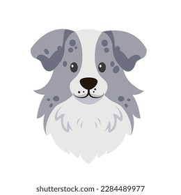 cartoon dog. pet characters illustration