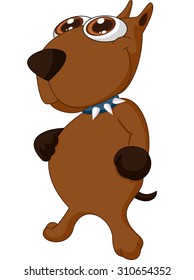 Cartoon Dog posing illustration  