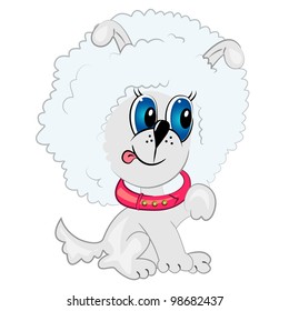 cartoon dog. puddle pet character