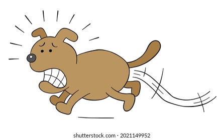 犬 逃げる のイラスト素材 画像 ベクター画像 Shutterstock