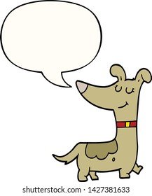 cartoon dog with speech bubble