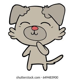 cartoon dog thinking