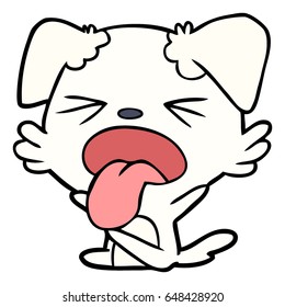 tira de perro de dibujos animados berrinche
