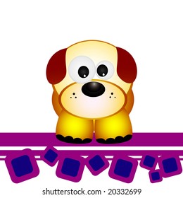 cartoon dog vector illustration