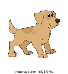 Cartoon Dog Vector Illustration