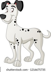 Cartoon dog. Vector illustration of funny happy animal.
