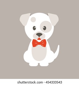 cartoon dog white