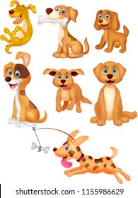 Cartoon dogs collection set