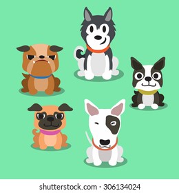 Cartoon dogs standing