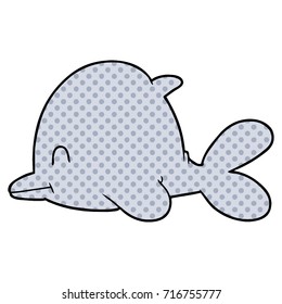 Cartoon-Delphin