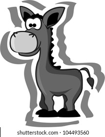 Cartoon donkey