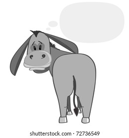 Cartoon donkey