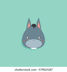 Cartoon Donkey face