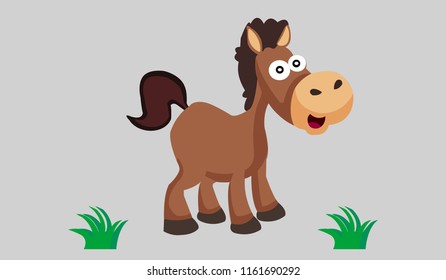 Cartoon donkey graphics design